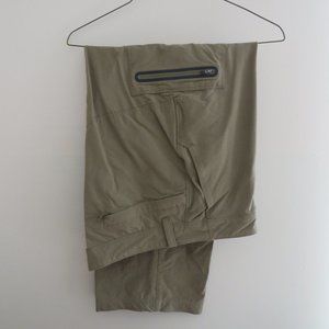L.L. Bean Convertible Zip Off Cargo Shorts Active Hiking Khaki Pants Sz 36 / 30